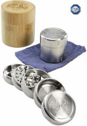 Black Leaf Grinder Τρίφτης Deluxe Ανοξείδωτο Χάλυβα 49mm-5 Parts