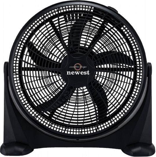 Newest KYT-50D Box Fan 100W Διαμέτρου 50cm Μαύρο
