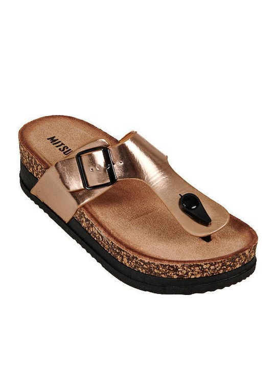 Mitsuko Women's Platform Shoes Gold