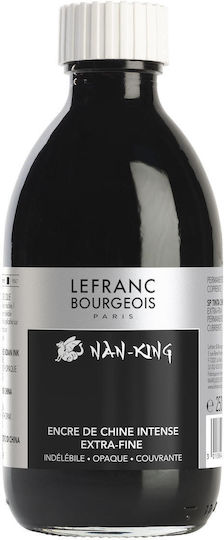 Lefranc & Bourgeois 250ml Black India Ink Nan-king