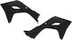 Ufo Radiator Side Panel Set Ka04761-001 Kawasaki Kx 450 24 Black