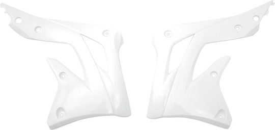 Set panouri laterale radiator Ufo Ka04719-047 Kawasaki Kx 450 F 12-15 alb