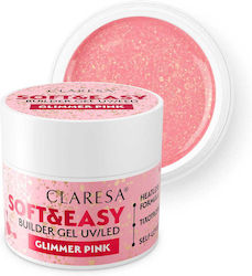 Claresa N Nail Building Gel Soft&easy Builder Glimmer Pink 45g