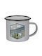 Butlers Cană Emailat Gri 380ml