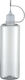 Halbdurchsichtige LDPE-Flasche mit Metallnadel 100ml