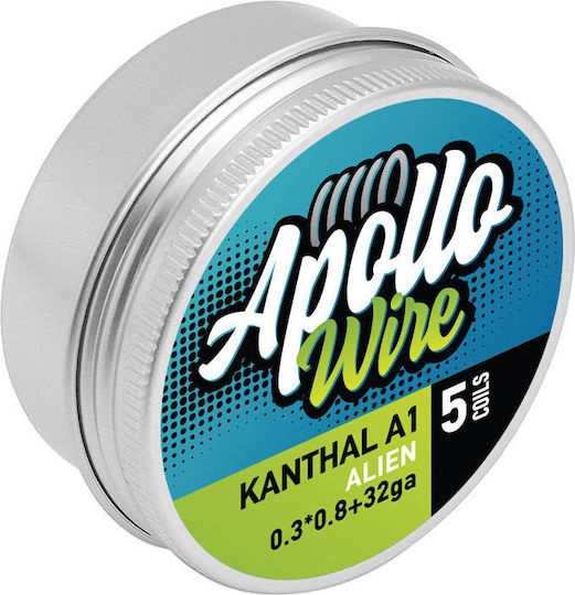 Apollo Kanthal A1 Alien 0.3x0.8+32ga 0.45ohm 5 Coils