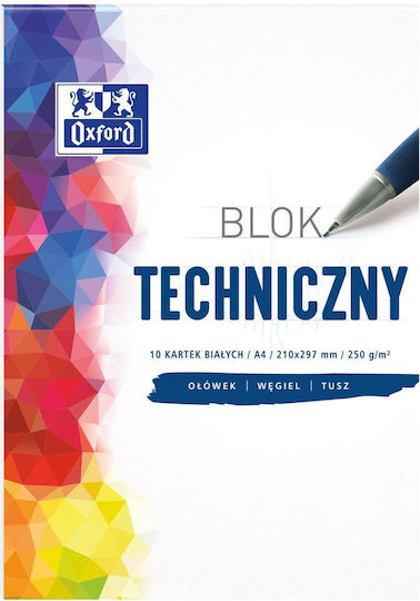 Technical Block Oxford A4/10k White