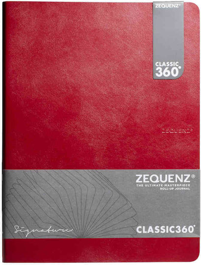 Zequenz Σημειωματάριο B5 Bullet Journal 100 Φύλλων με Λευκές Σελίδες Κόκκινο