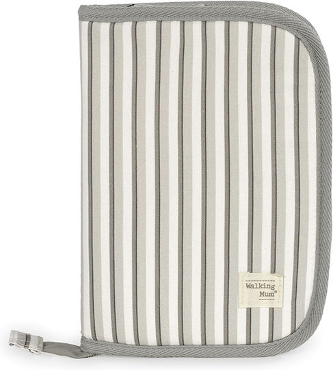 Walking Mum Baby Gift Set Baby Health Book Cover Botton Stripes