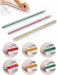 Scale Ruler 30cm Triangular Shape