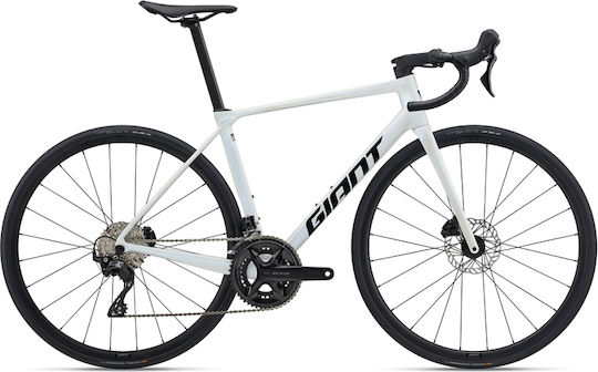 Giant TCR Advanced 2 PC 28" 2025 Λευκό Ποδήλατο Δρόμου με Ταχύτητες και Υδραυλικά Δισκόφρενα