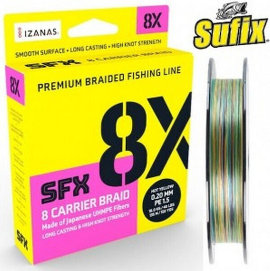 Sfx 8x Multicolor Sufix Fishing Line 150 m 0.165 mm