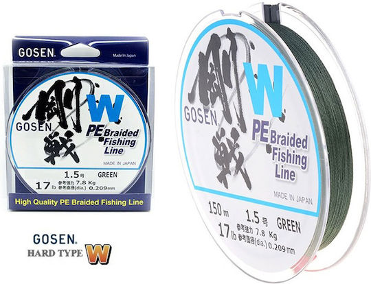 Gosen W4 Pe 150m Green 0.242mm 0.242mm 11.00kg
