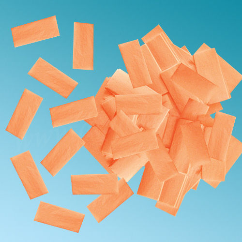 Kanone Papier mit Orange Konfetti 1kg 1Stück