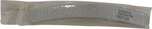 Beauty Salon Professional Nail File Grey Half-Moon 80/100