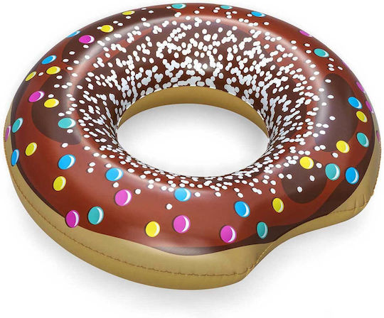 Brown Inflatable Beach Swimming Ring Donut 107cm Bestway