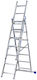 Leiter Aluminium mit 3x10 Stufen