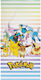 Baumwollhandtuch 70x140 Pokémon Streifen