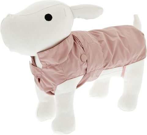 Ferribiella Pink Waterproof Dog Coat with 24cm Back Length