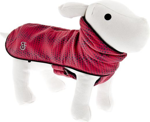 Ferribiella Air Coat Pink Windproof Dog Coat with 43cm Back Length