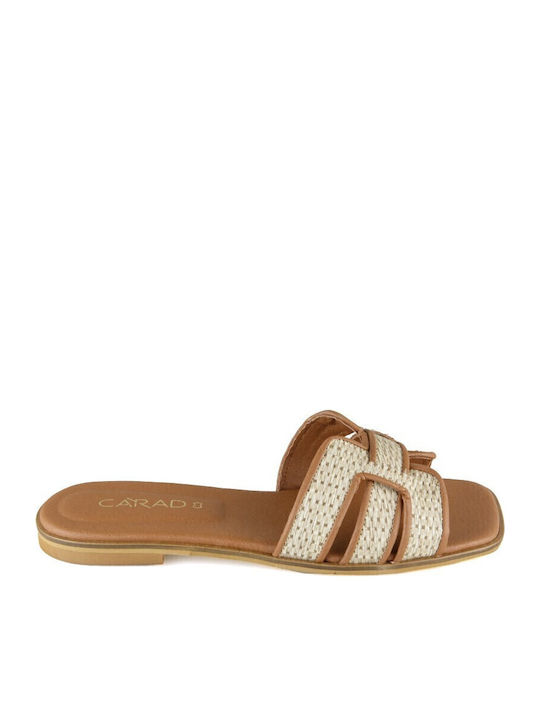 Carad Shoes Women's Flat Sandals in Brown Color
