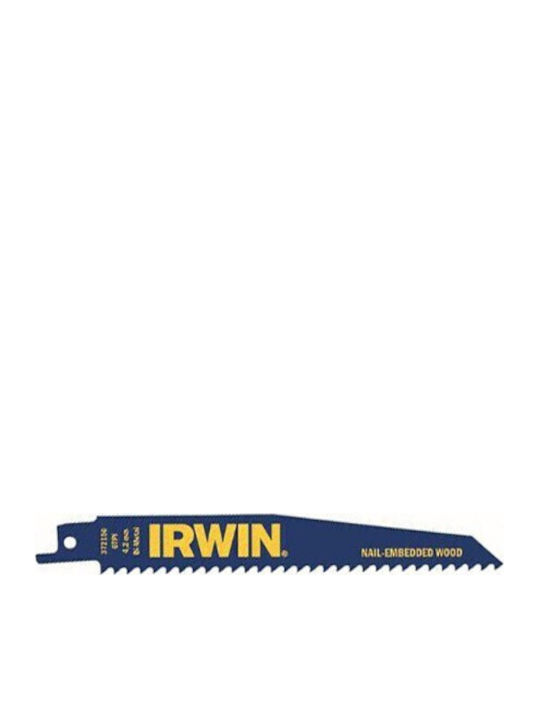 Lamă pentru fierăstrău alternativ Irwin 225mm 6 TPI pentru lemn cu cuie, set 5 bucăți