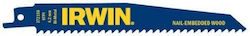 Irwin Reciprocating Saw Blade 300mm 6 Tpi Wood Nails 5pcs
