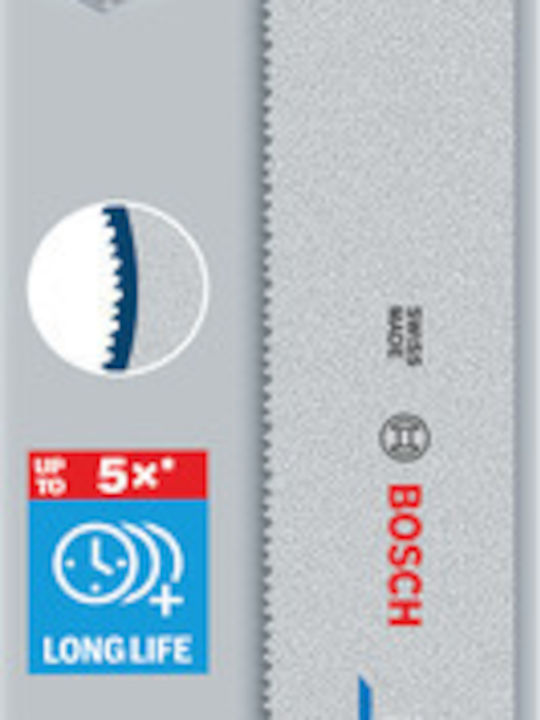 Bosch Säbelsägeblatt Pro Mittelstarkes Metall Präzise S1237bef 1,1 x 25 x 300 mm 5 Stück