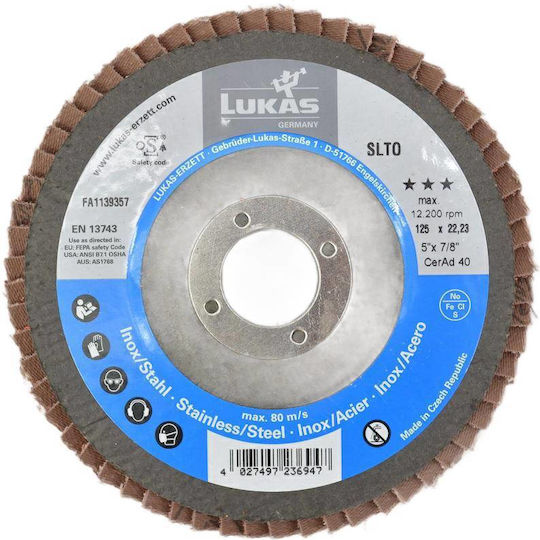 Lukas Disc abraziv ceramic 125mm P40 Sltr