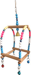 Parrot Toy Wooden Beads H:25cm 9×9cm