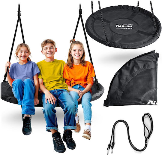 NEO Sport Κούνια Φωλιά Κρεμαστή Υφασμάτινη 110x110εκ. Γκρι