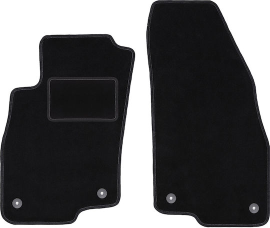 Schwarze Vordermatten Alfa Romeo Mito Hatchback 2008-2019