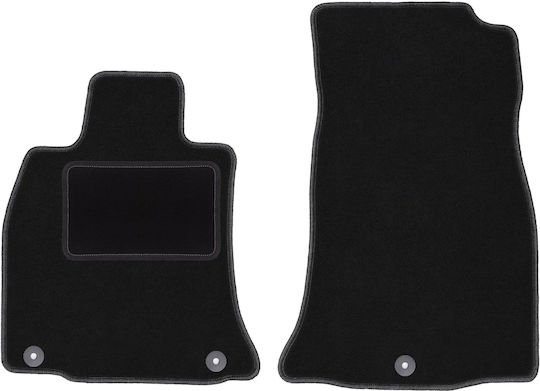 Front Black Mats Kia Stinger 2wd Liftback 2017