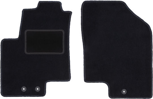 Front Black Car Mats Kia Venga Minivan 2009-2017