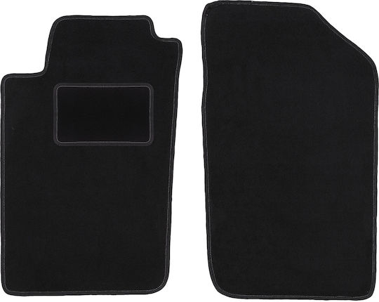 Black Front Mats Peugeot 206 Hatchback Sw Estate Cc Convertible 1998-2010