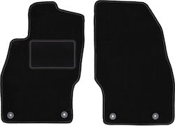 Front Black Floor Mats Opel Corsa E Hatchback 2015-2020 Front Black Floor Mats Opel Corsa E Hatchback 2015-2020