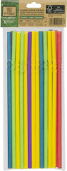 Paie din hârtie Tessera, 5 culori, flexibile, 0,6x21cm, FSC, 25 bucăți Paie din hârtie Tessera, 5 culori, flexibile, 0,6x21cm, FSC, 25 bucăți