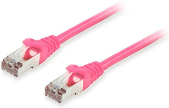 Equip S/FTP Cat.6a (Gigabit) Καλώδιο Δικτύου Ethernet 2m Ροζ