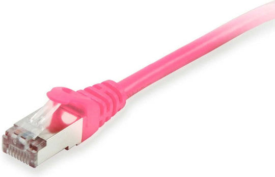 Equip S/FTP Cat.6a (Gigabit) Мрежов Кабел Ethernet 10м Розов