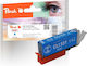 Peach Compatible Inkjet Printer Ink Canon CLI-531 515 Pages 12.5ml Cyan 1pcs