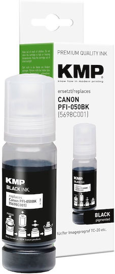 KMP Съвместима мастиленоструйна касета Canon PFI050BK (5698C001) 535 страници Черен 1бр