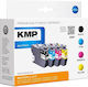 KMP Πακέτο Συμβατών Μελανιών Εκτυπωτή InkJet Brother LC-3217VA Πολλαπλό (Color) 1τμχ