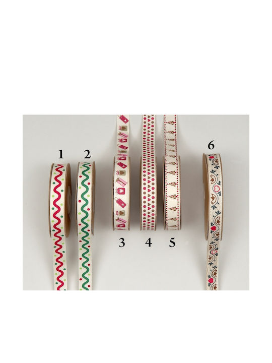 Weihnachtsband Stoffdruck 15mm x 20cm