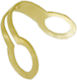 Omega Aluminum Ball Chain Clips Gold
