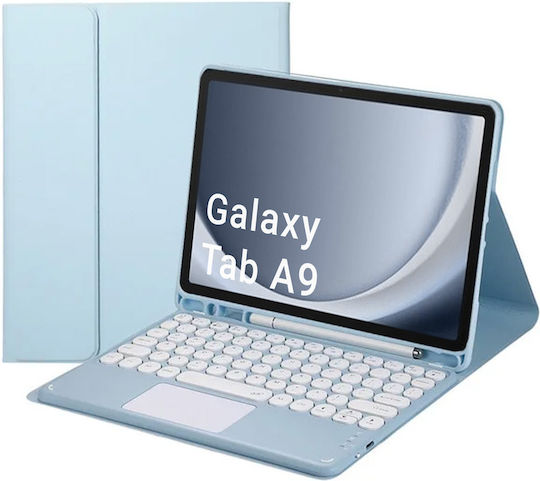Strado Flip Cover With Keyboard Green Samsung Galaxy Tab A9 8.7
