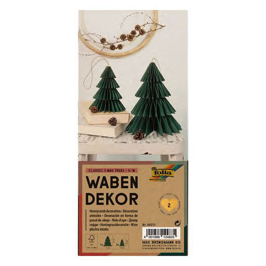 Christmas Decorative Tree 20cm Green 2pcs