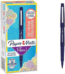 Papermate Permanent Markers Navy Blue Set 12 Pieces