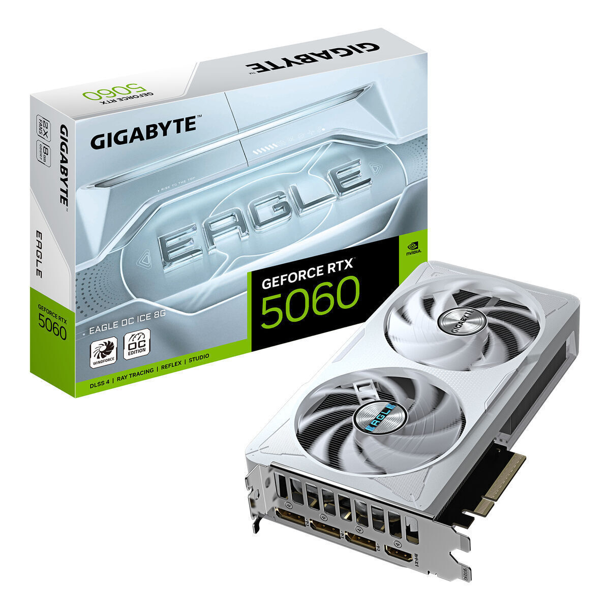 Gigabyte GeForce RTX 5060 8GB GDDR7 Eagle OC Ice Κάρτα Γραφικών