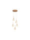 Inlight Pendant Light Gold 30x30x200cm