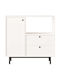 Sideboard White made of Wood & Metal White 88x35.5x85cm